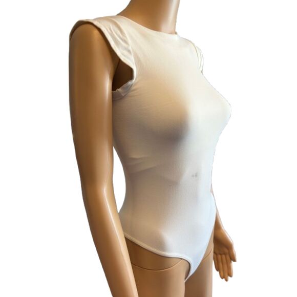 IRR Free People Intimately Ready Or Not Bodysuit size L/XL Ivory White F1 - Picture 5 of 8